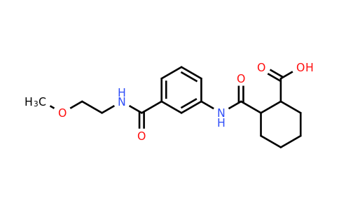CAS 940478-36-4 | 2-((3-((2-Methoxyethyl)carbamoyl)phenyl)carbamoyl)cyclohexanecarboxylic acid