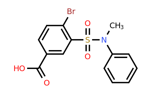 CAS 941196-03-8 | 4-Bromo-3-[methyl(phenyl)sulfamoyl]benzoic acid