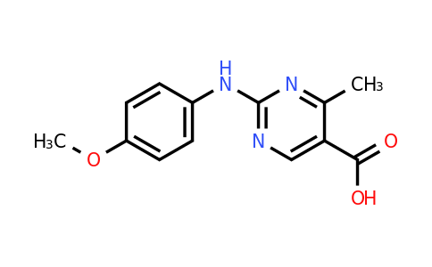 CAS 941236-34-6 | 2-((4-Methoxyphenyl)amino)-4-methylpyrimidine-5-carboxylic acid