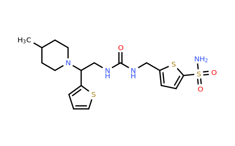 CAS 941384-56-1 | 1-[2-(4-Methylpiperidin-1-yl)-2-(thiophen-2-yl)ethyl]-3-[(5-sulfamoylthiophen-2-yl)methyl]urea