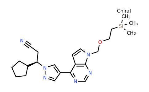 CAS 941685-40-1 | (3R)-3-cyclopentyl-3-[4-(7-{[2-(trimethylsilyl)ethoxy]methyl}-7H-pyrrolo[2,3-d]pyrimidin-4-yl)-1H-pyrazol-1-yl]propanenitrile
