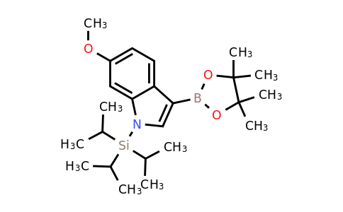 CAS 942137-70-4 | 6-Methoxy-3-(4,4,5,5-tetramethyl-1,3,2-dioxaborolan-2-YL)-1-(triisopropylsilyl)-1H-indole