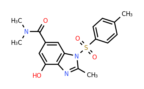 CAS 942195-86-0 | 4-hydroxy-N,N,2-trimethyl-1-(4-methylbenzenesulfonyl)-1H-1,3-benzodiazole-6-carboxamide