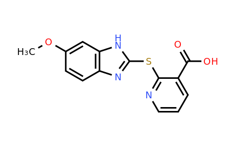 CAS 942358-14-7 | 2-[(6-Methoxy-1H-1,3-benzodiazol-2-yl)sulfanyl]pyridine-3-carboxylic acid