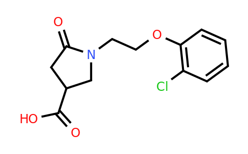 CAS 943119-34-4 | 1-[2-(2-chlorophenoxy)ethyl]-5-oxopyrrolidine-3-carboxylic acid