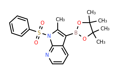 1H-Pyrrolo[2,3-B]pyridine, 2-methyl-1-(phenylsulfonyl)-3-(4,4,5,5-tetramethyl-1,3,2-dioxaborolan-2-YL)-
