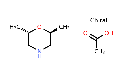 CAS 943344-49-8 | (2S,6S)-2,6-Dimethylmorpholine (acetic acid salt)