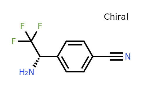 CAS 943816-46-4 | 4-((1S)-1-Amino-2,2,2-trifluoroethyl)benzenecarbonitrile