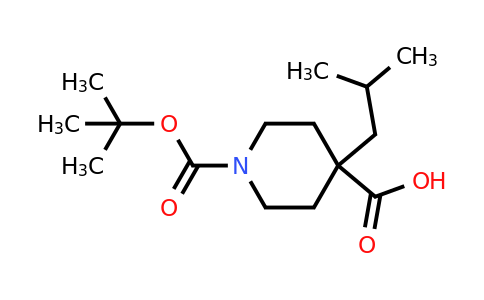 CAS 944142-61-4 | 1-[(tert-butoxy)carbonyl]-4-(2-methylpropyl)piperidine-4-carboxylic acid