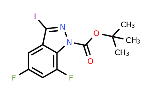 CAS 944899-08-5 | Tert-butyl 5,7-difluoro-3-iodo-1H-indazole-1-carboxylate