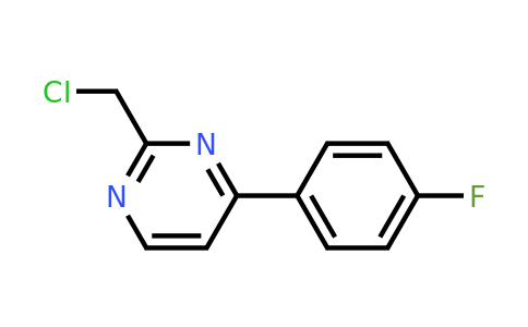 CAS 944899-86-9 | 2-(Chloromethyl)-4-(4-fluorophenyl)pyrimidine