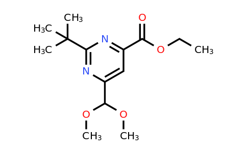 CAS 944901-48-8 | Ethyl 2-tert-butyl-6-(dimethoxymethyl)pyrimidine-4-carboxylate