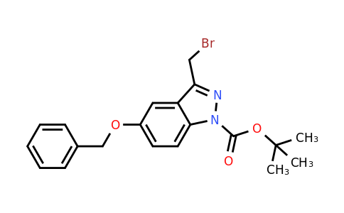 CAS 944904-81-8 | 1H-Indazole-1-carboxylic acid, 3-(bromomethyl)-5-(phenylmethoxy)-, 1,1-dimethylethyl ester