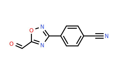 4-(5-Formyl-1,2,4-oxadiazol-3-YL)benzonitrile