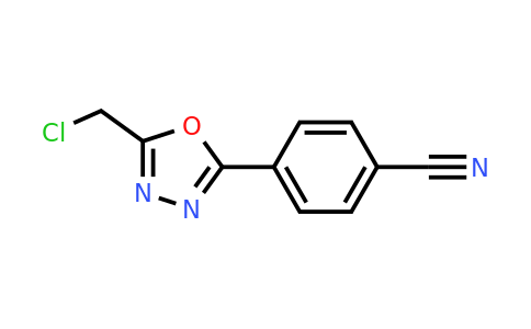 CAS 944906-75-6 | 4-[5-(Chloromethyl)-1,3,4-oxadiazol-2-YL]benzonitrile