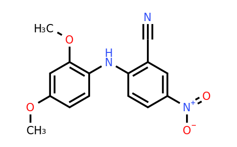 CAS 945299-20-7 | 2-((2,4-Dimethoxyphenyl)amino)-5-nitrobenzonitrile