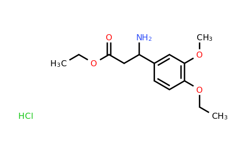 CAS 945419-74-9 | Ethyl 3-amino-3-(4-ethoxy-3-methoxyphenyl)propanoate hydrochloride