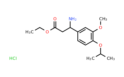 CAS 945419-75-0 | Ethyl 3-amino-3-(4-isopropoxy-3-methoxyphenyl)propanoate hydrochloride