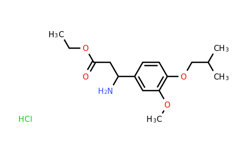 CAS 945419-76-1 | Ethyl 3-amino-3-(4-isobutoxy-3-methoxyphenyl)propanoate hydrochloride