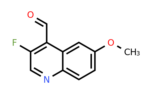 CAS 945455-79-8 | 3-Fluoro-6-methoxyquinoline-4-carbaldehyde