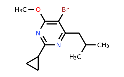 CAS 945955-14-6 | 5-Bromo-2-cyclopropyl-4-isobutyl-6-methoxypyrimidine