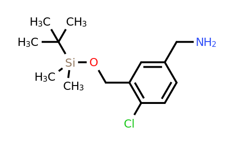CAS 946000-12-0 | (3-(((tert-Butyldimethylsilyl)oxy)methyl)-4-chlorophenyl)methanamine