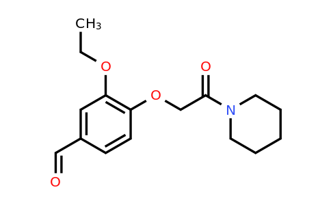 CAS 94621-63-3 | 3-ethoxy-4-[2-oxo-2-(piperidin-1-yl)ethoxy]benzaldehyde