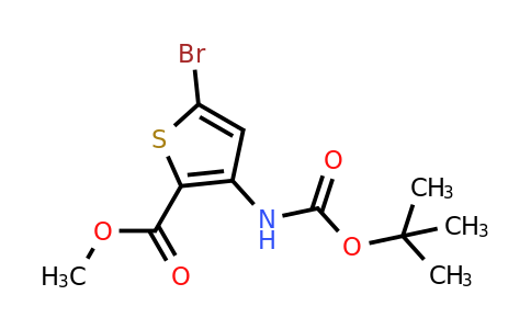 CAS 946604-99-5 | Methyl 5-bromo-3-((tert-butoxycarbonyl)amino)thiophene-2-carboxylate