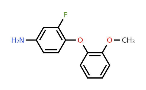 CAS 946663-94-1 | 3-Fluoro-4-(2-methoxyphenoxy)aniline