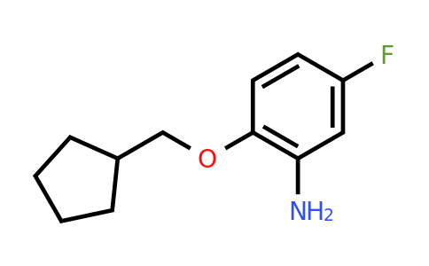 CAS 946683-67-6 | 2-(Cyclopentylmethoxy)-5-fluoroaniline