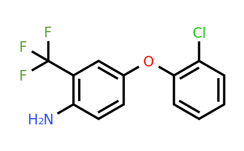 CAS 946698-00-6 | 4-(2-Chlorophenoxy)-2-(trifluoromethyl)aniline
