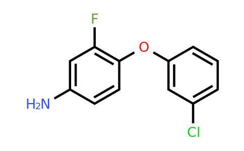 CAS 946699-10-1 | 4-(3-Chlorophenoxy)-3-fluoroaniline