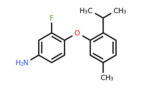 CAS 946699-16-7 | 3-Fluoro-4-(2-isopropyl-5-methylphenoxy)aniline