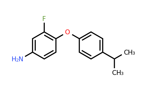 CAS 946699-23-6 | 3-Fluoro-4-(4-isopropylphenoxy)aniline