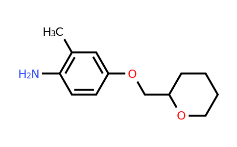 CAS 946699-43-0 | 2-Methyl-4-((tetrahydro-2H-pyran-2-yl)methoxy)aniline