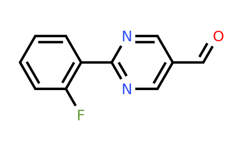 CAS 946707-17-1 | 2-(2-Fluorophenyl)pyrimidine-5-carbaldehyde