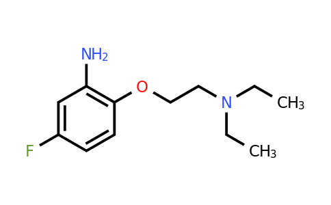 CAS 946716-69-4 | 2-(2-(Diethylamino)ethoxy)-5-fluoroaniline