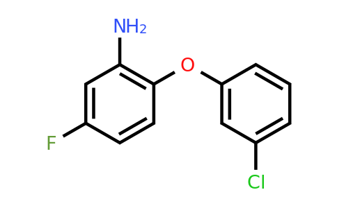 CAS 946716-93-4 | 2-(3-Chlorophenoxy)-5-fluoroaniline
