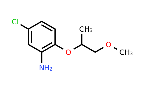 CAS 946718-95-2 | 5-chloro-2-[(1-methoxypropan-2-yl)oxy]aniline