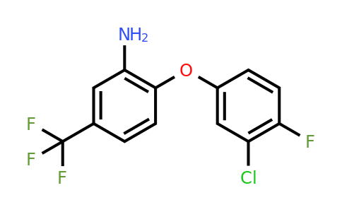 CAS 946728-05-8 | 2-(3-Chloro-4-fluorophenoxy)-5-(trifluoromethyl)aniline