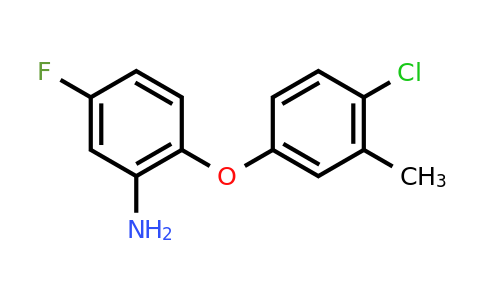 CAS 946729-49-3 | 2-(4-Chloro-3-methylphenoxy)-5-fluoroaniline