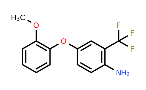 CAS 946741-20-4 | 4-(2-Methoxyphenoxy)-2-(trifluoromethyl)aniline