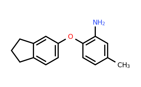 CAS 946773-95-1 | 2-((2,3-Dihydro-1H-inden-5-yl)oxy)-5-methylaniline