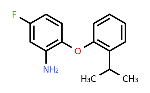 CAS 946774-90-9 | 5-Fluoro-2-(2-isopropylphenoxy)aniline
