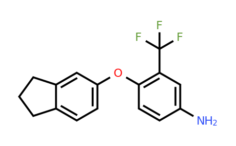 CAS 946784-24-3 | 4-((2,3-Dihydro-1H-inden-5-yl)oxy)-3-(trifluoromethyl)aniline