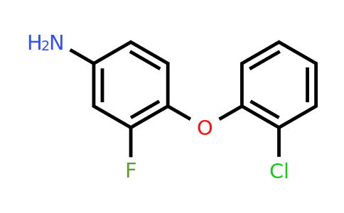 CAS 946785-59-7 | 4-(2-Chlorophenoxy)-3-fluoroaniline