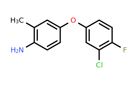 CAS 946786-08-9 | 4-(3-Chloro-4-fluorophenoxy)-2-methylaniline