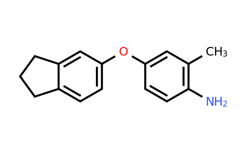 CAS 946786-36-3 | 4-((2,3-Dihydro-1H-inden-5-yl)oxy)-2-methylaniline