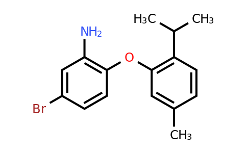 CAS 946786-80-7 | 5-Bromo-2-(2-isopropyl-5-methylphenoxy)aniline