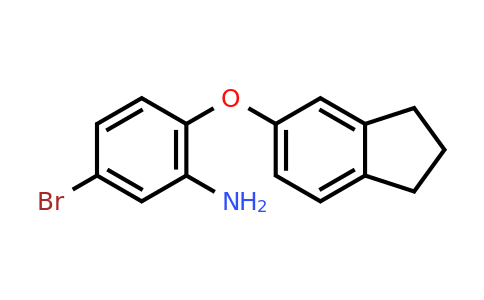 CAS 946786-92-1 | 5-Bromo-2-((2,3-dihydro-1H-inden-5-yl)oxy)aniline